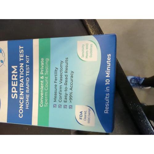 Fertility Home Sperm Check Test Kit for Men - Shows Normal or Low Sperm Count - Easy to Read Male Fertility Test Results | Convenient Accurate & Priva