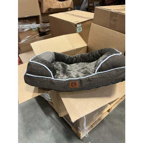 EHEYCIGA Orthopedic Dog Beds for Extra Large Dogs, Waterproof Memory Foam XL Dog Bed with Sides, Non-Slip Bottom and Egg-Crate Foam Big Pet Couch Bed with Washable Removable Cover, Brown