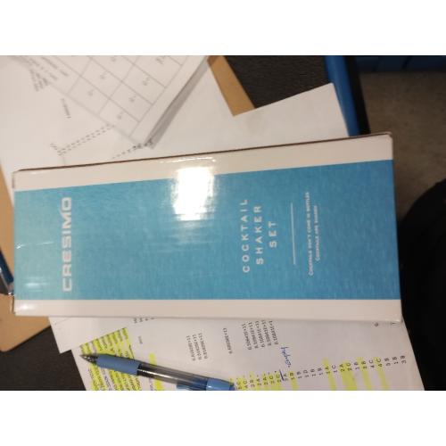 Cresimo 24oz Cocktail Shaker Set with Bar Accessories for Home Bar - Martini Shaker with Jigger and Drink Mixer Spoon - Alcohol Bartender Gift - Bartending Kit Essential for Home