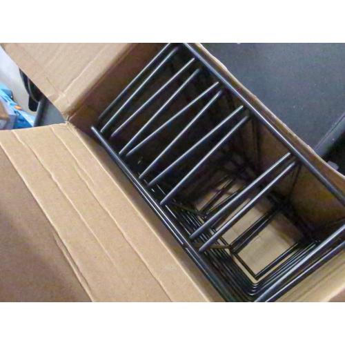 Baderke 3 Pack Cutting Board Organizer Cutting Board Holder Rack Baking Cookie Pan Sheets Cooling Small Racks Storage Stand for Kitchen Cabinet Bakeware Organizer (1.06 and 0.51 Inch Wide Slots)