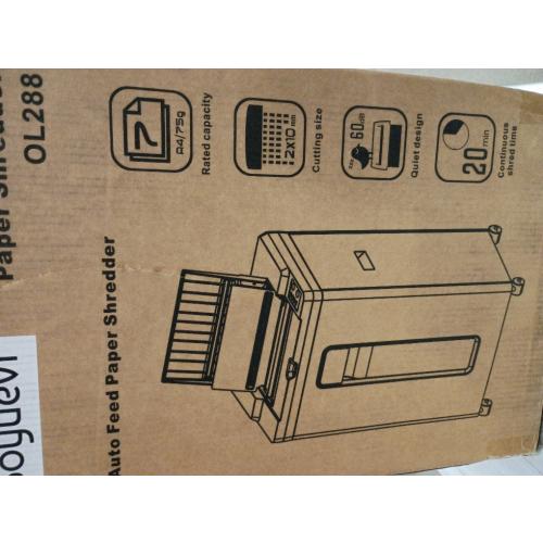 200-Sheet Auto Feed Paper Shredder, Touchscreen Heavy Duty Shredders, 40 Min Non-Stop, P-5 Ultra Security Commercial Shredder for Home Office, Micro Cut with Wheels, 5.8 Gal Bin, <60 dB