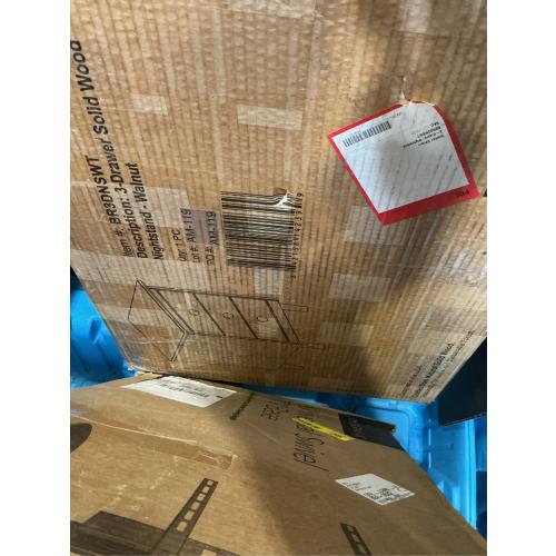 Modern 3 Drawer Simple Wood Nightstand