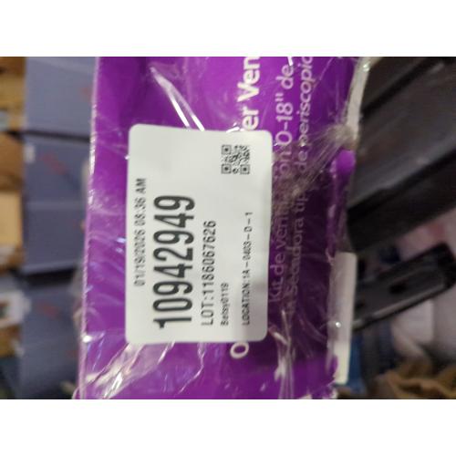 Whirlpool 4396011RP Genuine OEM Telescoping Vent Kit For Dryers Telescoping Vent Kit 18 To 29 Inches Aluminium replaces 4396011