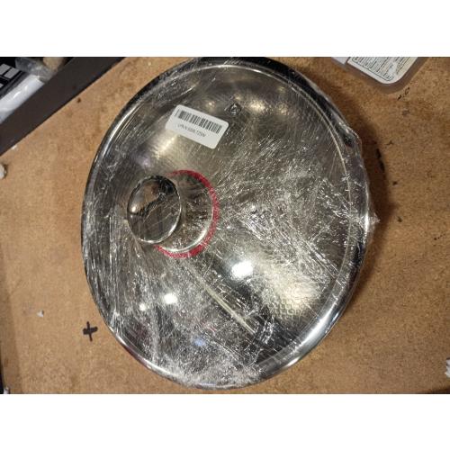 Titanium Hammered Pan Pro with Lid - 11.02 Inch Titanium Non Stick Frying Pan | Scratch-Resistant, Even Heating Cookware for All Stovetops (11in-With Lid)