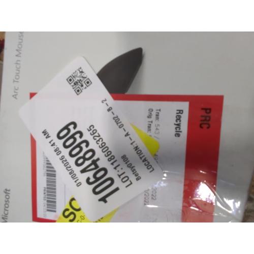 Microsoft Arc Touch Mouse - BlueTrack - Wireless - Radio Frequency - 2.40 GHz - USB 2.0 - 1000 dpi - Touch Scroll - Symmetrical