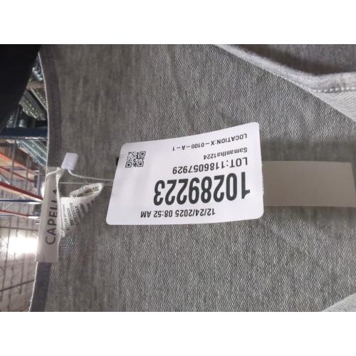 Sleeveless Drawstring Waist Button Tank Romper Heather Grey S