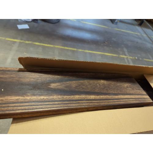 24 Inch Rustic Wood Floating Shelves for Wall Decor Farmhouse Wooden Wall Shelves for Bathroom Kitchen Bedroom Living Room Set of 4 Dark Brown