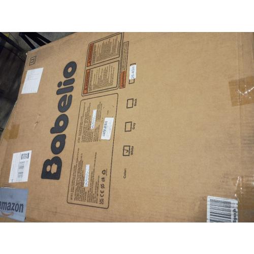 BABELIO Safety Gate Door Fits for Stairs, Narrow and Wide Doorways with Auto Close, Easy Install, No Drilling, Pressure Mounted for Baby, Child, Pets, Dog/Puppy, 26''-40'', White