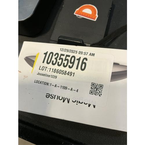 Apple Magic Mouse ​​​​​​​ (Wireless, Rechargable) - Black Multi-Touch Surface (Renewed)