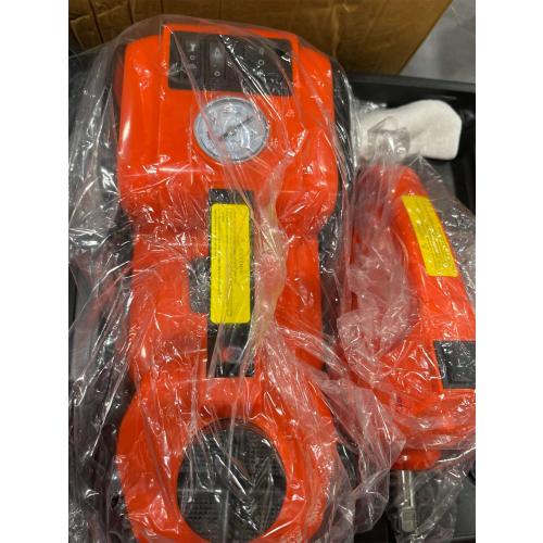 E-HEELP Electric jack kit for 5 ton and 12 V hydraulic car (lifting range: 6.1 ~ 17.7 inches) with electric impact wrench for SUV, MPV, sedan, truck, tire change.