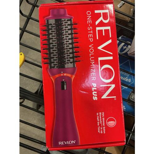 Revlon one-step hair dryer & volumizer hot air brush, purple