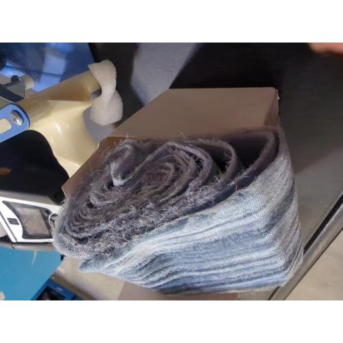 Dusty Blue Velvet Ribbon 1-1/2 Inch x 6 Yd Crinkled Handmade Frayed Vintage Ribbons for Christmas Gift Wrapping Tree Home Decor Wreath Craft Ornaments