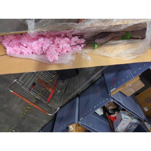 Artificial Cherry Blossom Trees Blossom Tree Handmade Light Pink Tree Indoor Outdoor Home Office Party Flower Silk Fake Tree,001,181x151cm/5.9x4.9ft