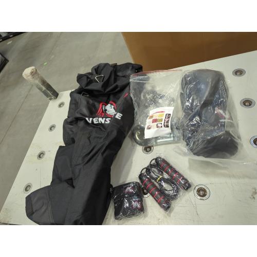 Punching Bag for Adults, 4FT Oxford Heavy Boxing Bag Set, Punching Bag with 12OZ Boxing Gloves, Chains, Hand Wraps, etc. Suitable for MMA Karate Kickboxing Boxing - Unfilled