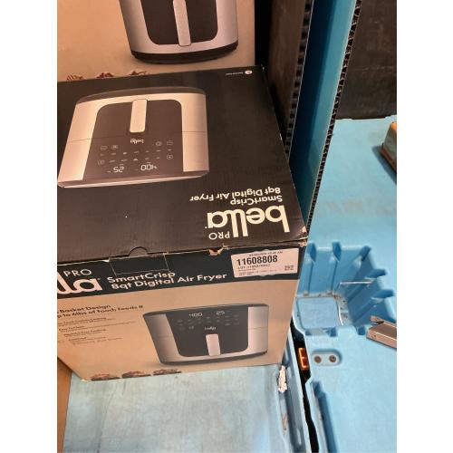 Bella PRO - SmartCrisp 8-qt. Touchscreen Air Fryer - Stainless Steel