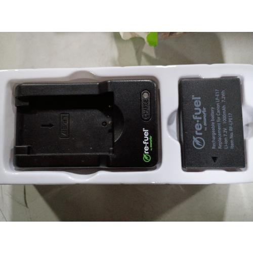 Digipower - BP-LPE17 digital camera battery & charger kit, Replacement for Canon LP-E17 battery pack - Black