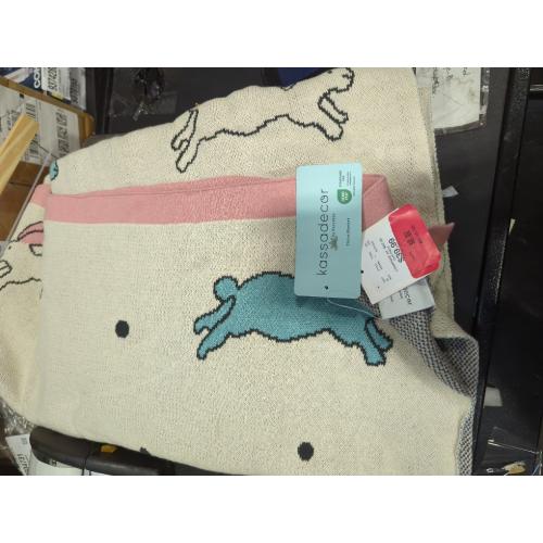 Kassadecor Baby Blankets for Girls, Newborn Knitted Cotton Swaddle Blankets Neutral Crochet Receiving Blanket, Baby Essentials,