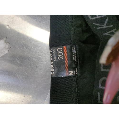 Size Medium Icebreaker Merino Mens Everyday Cold Weather Leggings-Wool Base Layer Thermal Pants