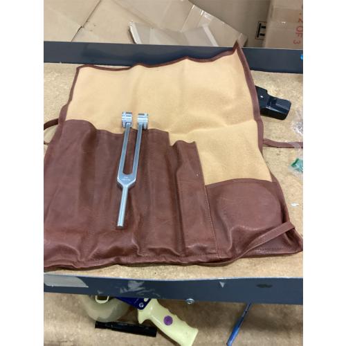 Tuning Forks for Healing Set – Weighted Chakra Tuning Fork Set 128Hz 136.1Hz 256Hz 512Hz with Sound Therapy Activator and Pouch Solfeggio Kit for Healing Therapy Meditation