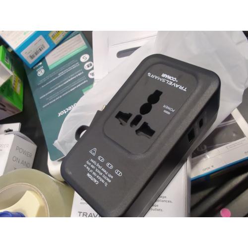 Travel Smart Does-It-All Adapter with Cables & USB-A & C Ports