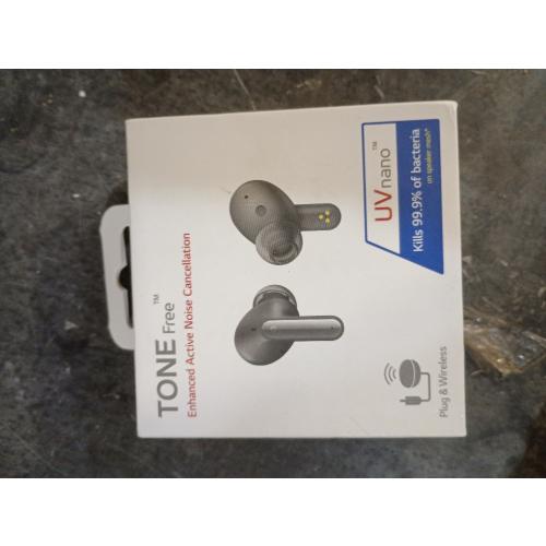 LG TONE Free FP9 Plug and Wireless True Wireless Bluetooth UVnano Earbuds, Black