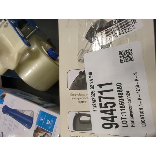 KitchenSmith 5 Speed Hand Mixer: Black, 150W, Dishwasher-Safe Parts, Metal Whisk, Handheld Cooking Mixer