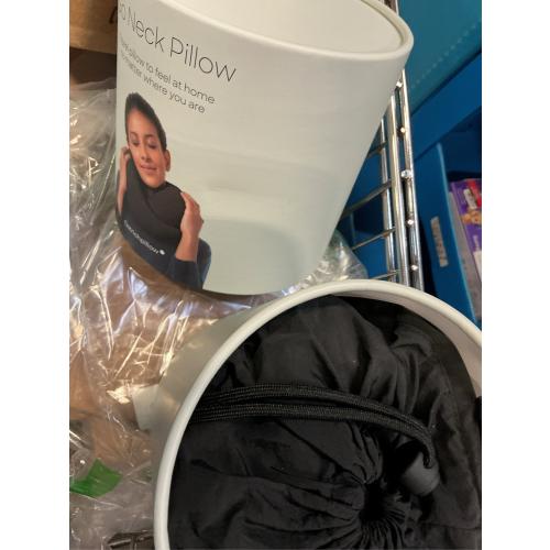 Ostrichpillow Go Neck Pillow, Travel Pillows for Airplanes, Premium Memory Foam Travel Pillow, 360º Ergonomic Design, Asymmetrical Sides, Travel Bag Included, Washable Modal Cover