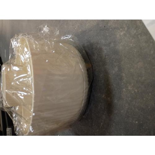 Desk Organizer, Plastic Pen Holder with 5, Dual-Purpose Pencil Cup for Office, School, Home, Cream