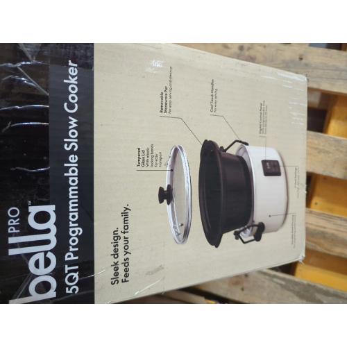 Oatmilk Bella PRO - 5-qt. Programmable Slow Cooker - Oatmilk