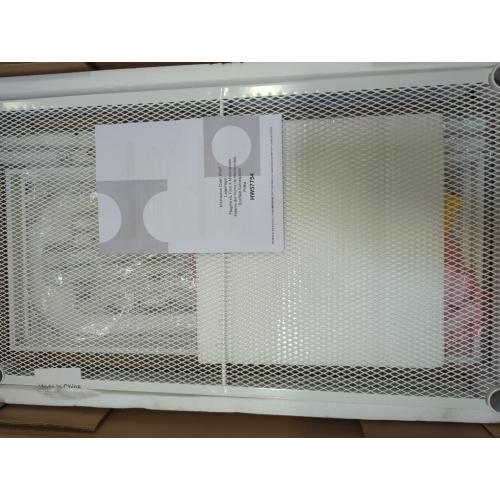 4-Tier Microwave Oven Stand, Kitchen Storage Rack with Mesh Wire Metal Shelves, Free Standing Shelving Utility Unit,Bakers Rack for Kitchen with Storage,Microwave Cart Storage Rack (White)