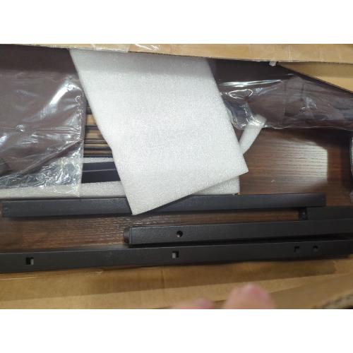 Pamray Size 47 Inch Color brown Computer Desk with 8 Fabric Drawers PC Gaming Desk Home Office Study Work Writing Table for Bedroom Brown