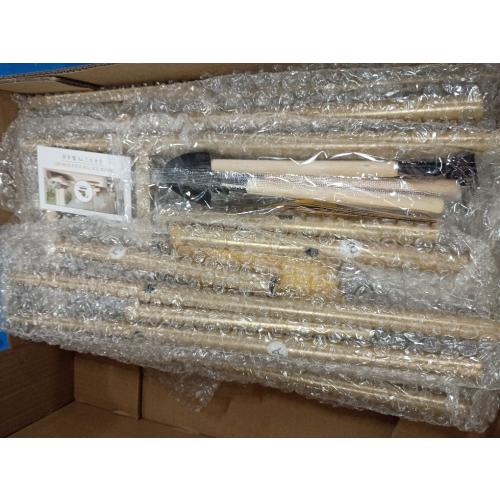 5 Tier 6 Potted Gold Plant Stand Indoor Outdoor with Gardening Tools and Gloves, Upgraded Corner Metal Plant Rack Units Shelf for Multiple Plants, Flower Pot Holder Display for Patio, Balcony, Living