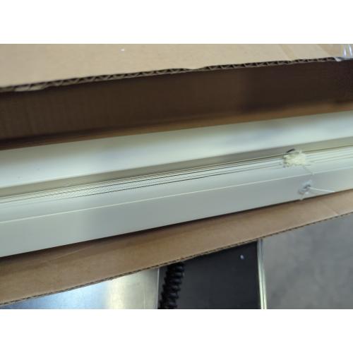 LOTUS & WINDOWARE Cordless Mini Blind, 1 Vinyl Slats, 27 Wide x 36 Long - Alabaster, Window Blinds for Home and Office, Interior Door Blinds - Light Filtering