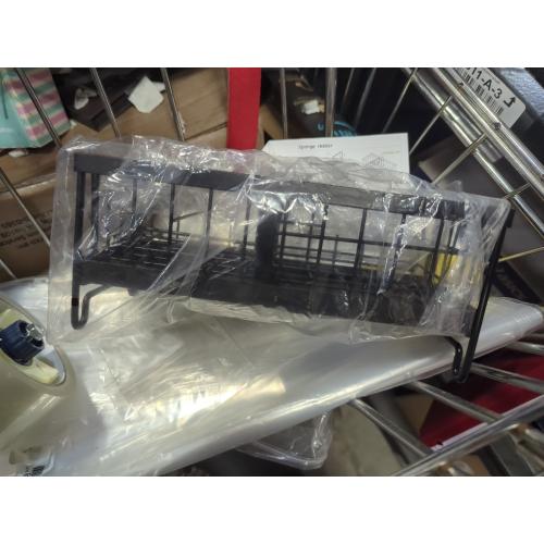 Color Black Sponge drain rack and holder