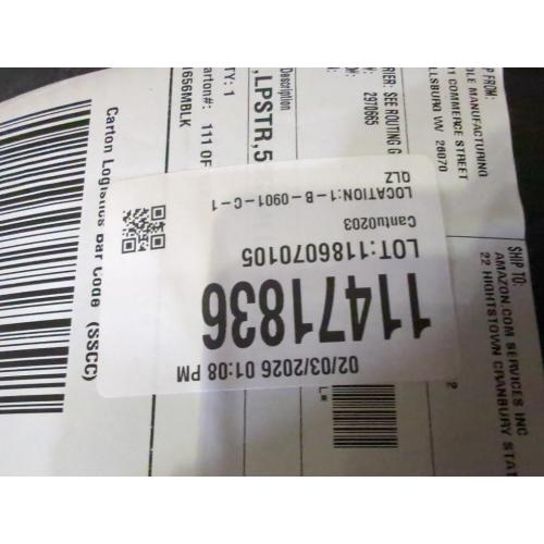 Eagle 55 Gallon Plastic Drum with Lid, Metal Lever-Lock, 36.4x22.5, Open Head Lab Pack Drum Made of Durable, Lightweight HDPE, Withstands Weather and Chemicals, Made in USA, Black, 1656MBLK