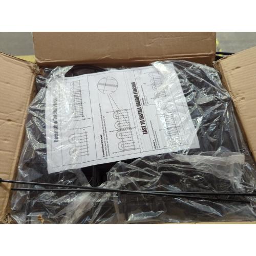 45ft X 13in Animal Barrier Fence, 32 Panels No Dig Fence for Dogs Rabbit, Anti Digging Defense Barrier Garden Edging Border, Rustproof Metal Arched Decorative Garden Fencing for Outdoor, Yard, Lawn