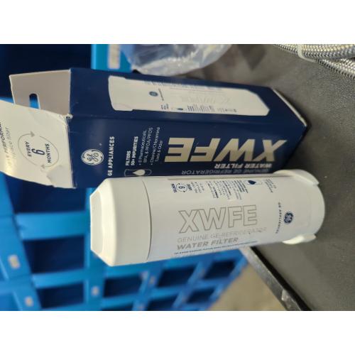GE XWFE Refrigerator Water Filter, Genuine Replacement Filter, Certified to Reduce Lead, Sulfur, and 50  Other Impurities, Replace Every 6 Months for Best Results, Pack of 1