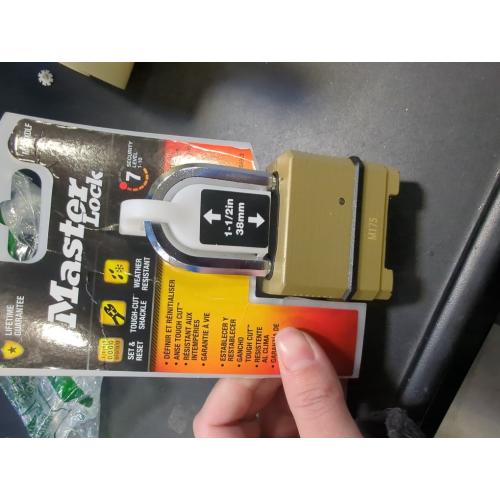 Master Lock Magnum 2 in. H X 1-7/32 in. W X 2 in. L Steel Ball Bearing Locking Weather-Resistant Pad