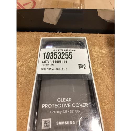 Samsung Clear Protective Cover EF-GG991 - Back cover for cell phone - black - for Galaxy S21 5G