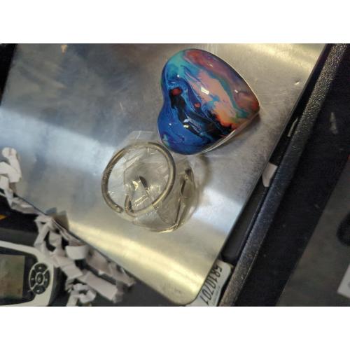 eSplanade Metal Mini Cremation Urn Heart-Shaped Keepsake Memorial Jar Pot Container | Small Urn for Funeral Ashes Burial | Wave Textured Metal Keepsake with Stand | Multicolor - 2.75 Inches