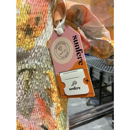 Size M Sunfere Womens Floral Dress Square Neck Summer Boho Sexy Split Dresses Fitted Sundress Puff Sleeve Mermaid Party Dress