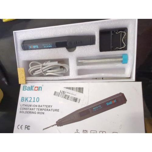 BK210 Cordless Soldering Iron, Portable Solder Iron Kit, Micro Soldering Kit & Battery Powered Soldering Pen, Usb-Type-C Port, Lcd Digital (BK210-2024)