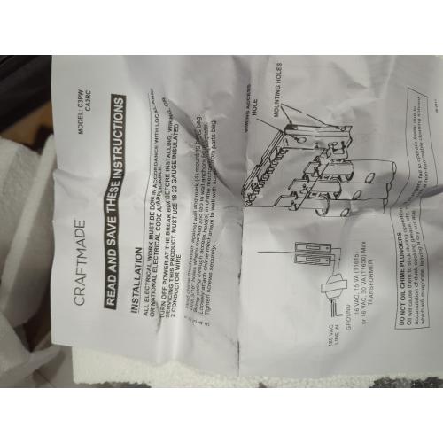 Hardwired Westminster Doorbell Chime-4 or 8-Note for Front Door, Single-Note for Secondary Entrances, Pewter Finish