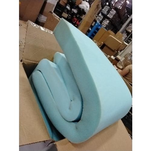 SyMax Queen Mattress Topper, Gel Infused Memory Foam Mattress Topper, Soft Bed Topper Mattress Pads for Bed, Sofa, RV, CertiPUR-US Certified, Blue, 3 Inch