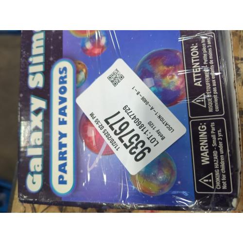 JOYIN Slime Party Favors, 24 Pack Galaxy Slime Ball - Stretchy, Non-Sticky, Mess-Free, Stress Relief, and Safe - Toys for Girls and Boys - Classroom Reward, Party Supplies