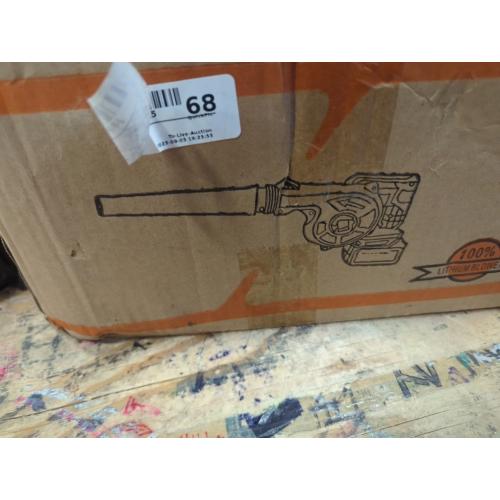 Cordless Snow Blower, 3 in 1 Handheld Vacuum Snow Cleaner with Anti-Slip Handle, 0-20000r/min Speed and 40m³/Min Air Volume, High Speed Cooling System and Powerful Motor, for Garden, Patio, Lawn