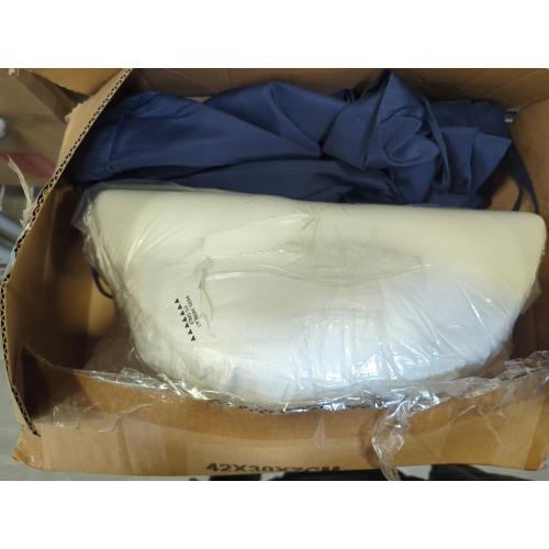 Cozyide Waterproof Outdoor Bistro Chair Cushions with Non-Slip Ties, Thickened Round Outdoor Cushions with Removable Covers, 4 Pack, 15x15x3, Navy