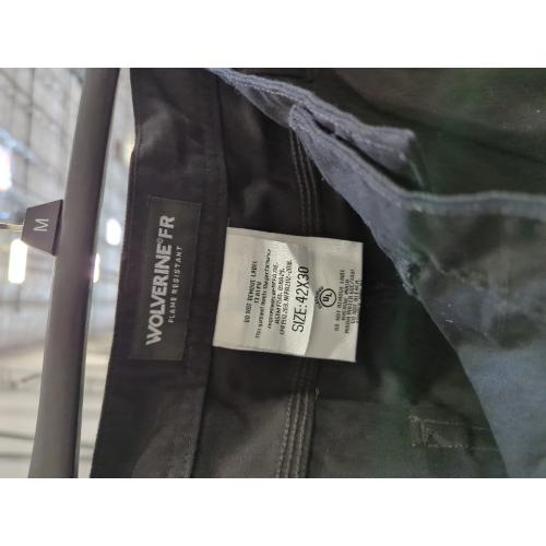 Size 42x30 Wolverine FR mens work pants