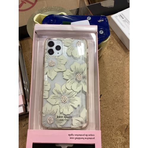 Kate Spade New York Apple iPhone 11 Pro Max/XS Max Hard Shell Case HollyHock Floral - Cream/Clear