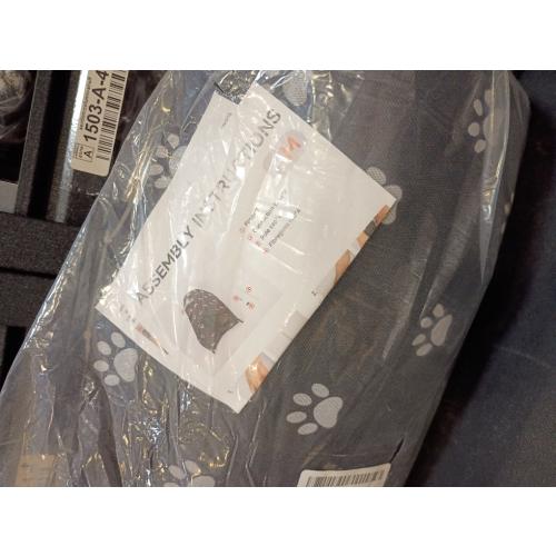 Cat Houses for Outdoor Cats, Thickened Outdoor Cat House Weatherproof, Foldable Stray Cat Shelter, Anti-Slip Kitten Cave for Feral Cat Dog Puppy (Black, L:21.7×16×14.5)